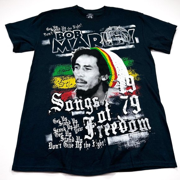 Bob Marley Other - Bob Marley Songs of Freedom 1979 Black Short Sleeve Medium T-Shirt